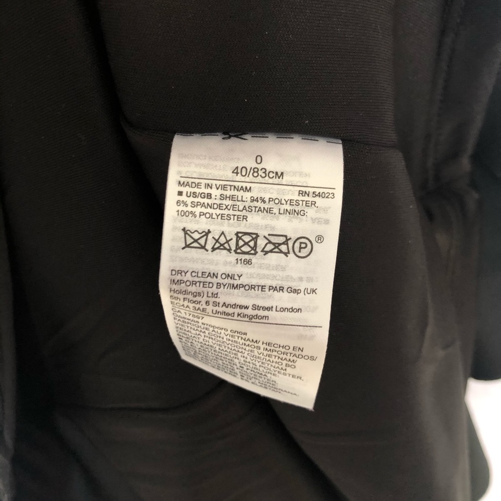 Banana republic NWT black dress size 0 - Picture 6 of 6